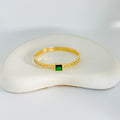 Zara Stone Gold Bangle Bracelet (Free Size)
