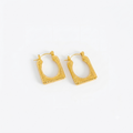 U Hoop Gold Earrings