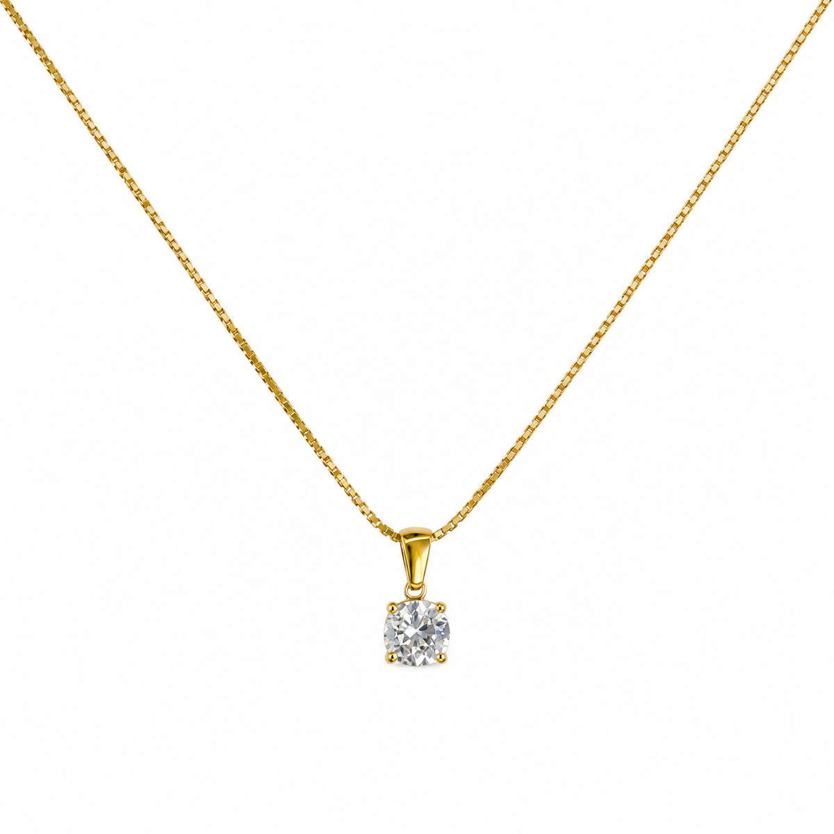 Big Stone Pendant Necklace