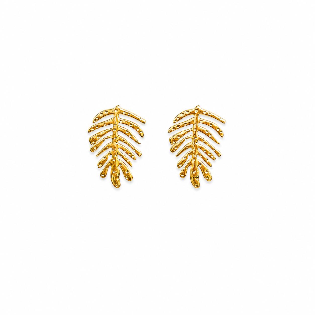Leaf Gold Earring