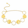 Round Gold Waist Belt