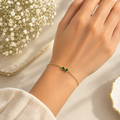 Green Tiny Bow Bracelet