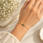 Green Tiny Bow Bracelet