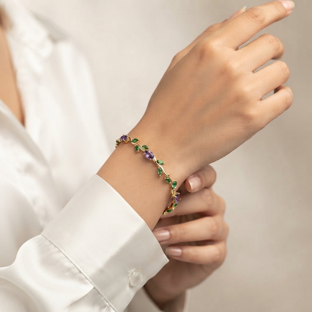 Purple Tulip Bracelet