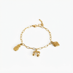 Cherry Charms Gold Bracelet