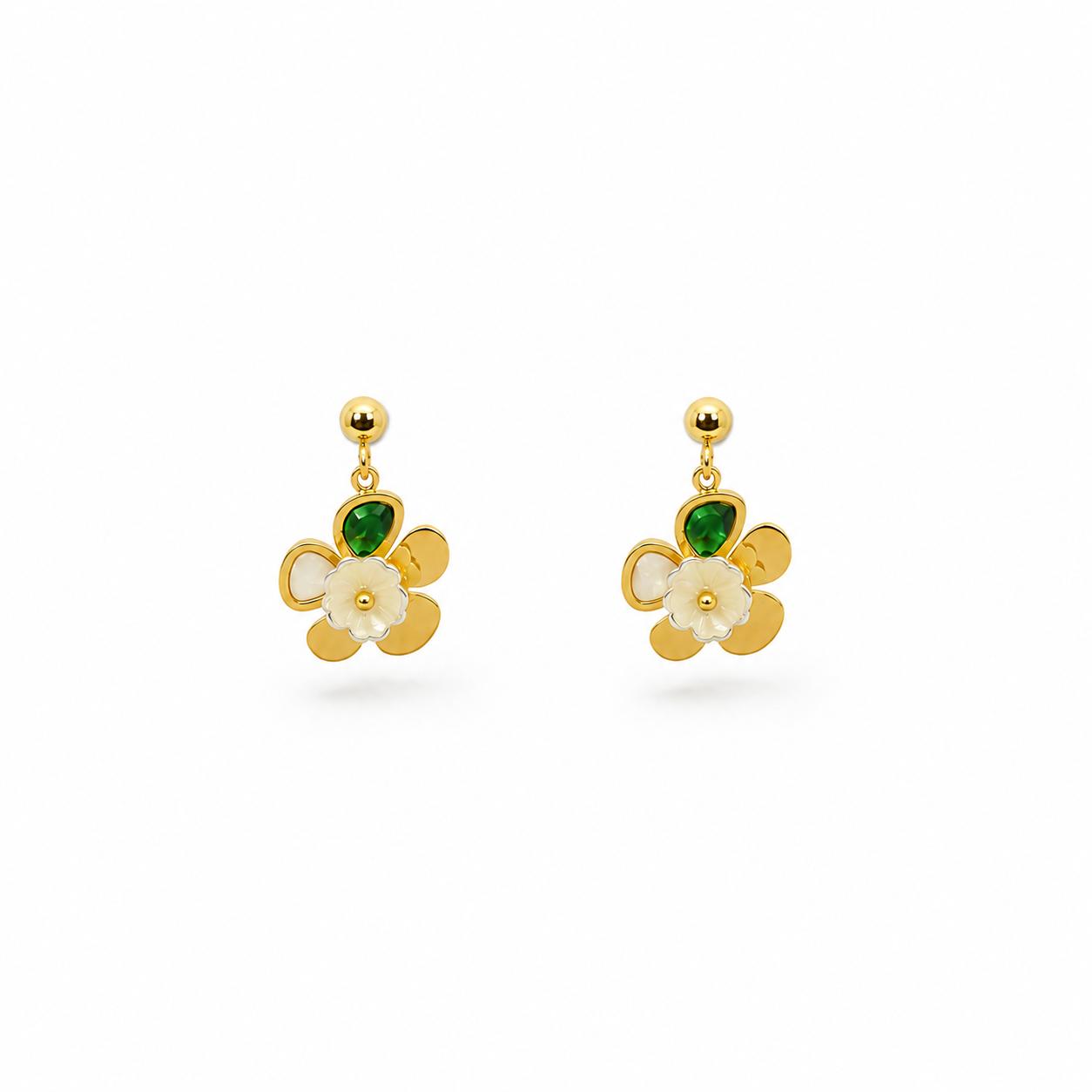 Flower Gold Earrings