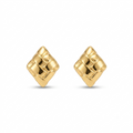 Woven square Gold Earrings