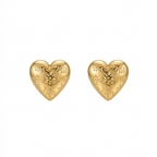 Dot Heart Stud Earrings