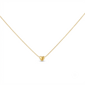 Puff Heart Gold Necklace
