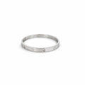Plain Silver Bangle Bracelet