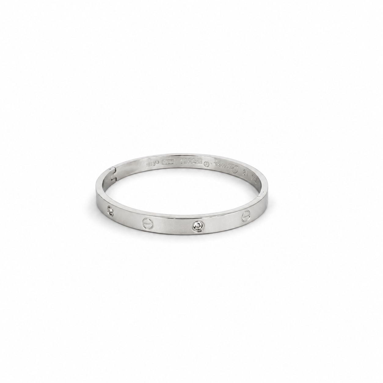 Plain Silver Bangle Bracelet