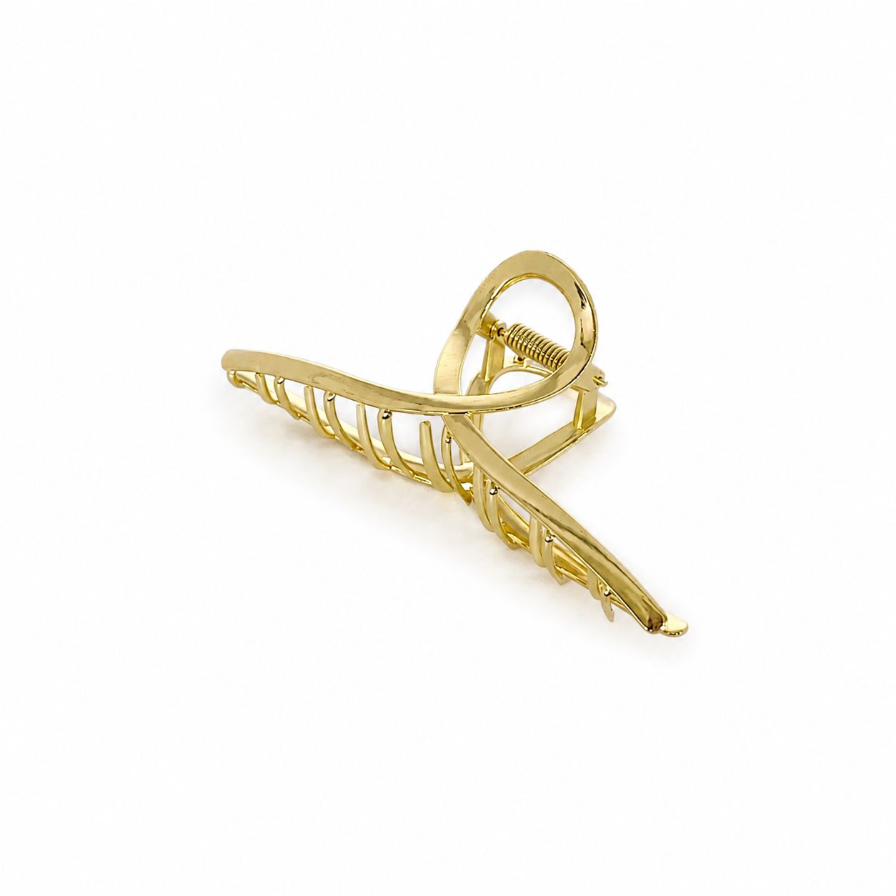 Golden Ribbon Hair Clip