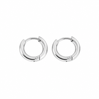 Silver Round Stud Earrings