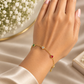 Multicolour Gold Bracelet