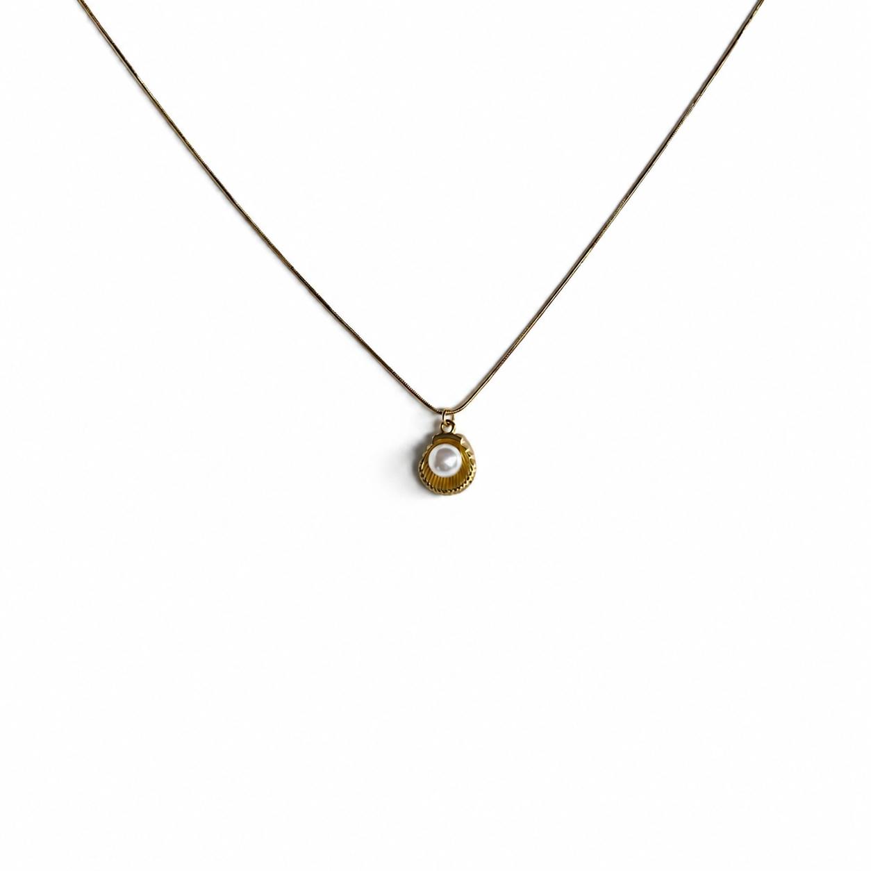 Pearl Stone Gold Necklace