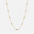 Double Bead Gold Necklace