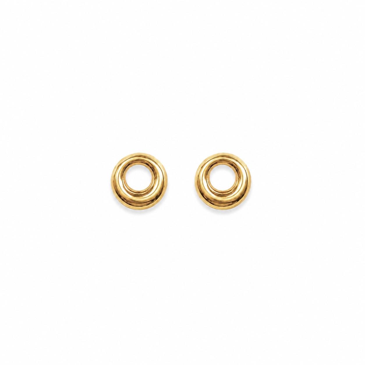 Round Gold Earrings