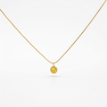 Yellow Stone Gold Necklace