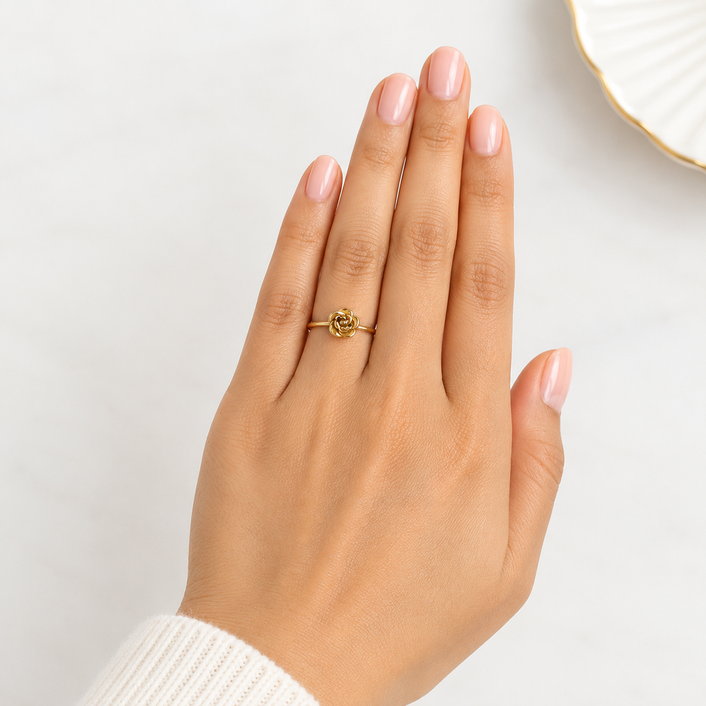 Rose Flower Ring (Adjustable Size)