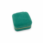 Dark Green Velvet Jewellery Box