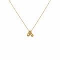 Letter A Gold Necklace