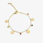 Clover Charm Gold Bracelet