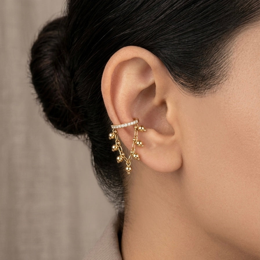 Stone Charm Earcuffs (Pair)