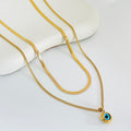 Evil Eye Layered Gold Necklace