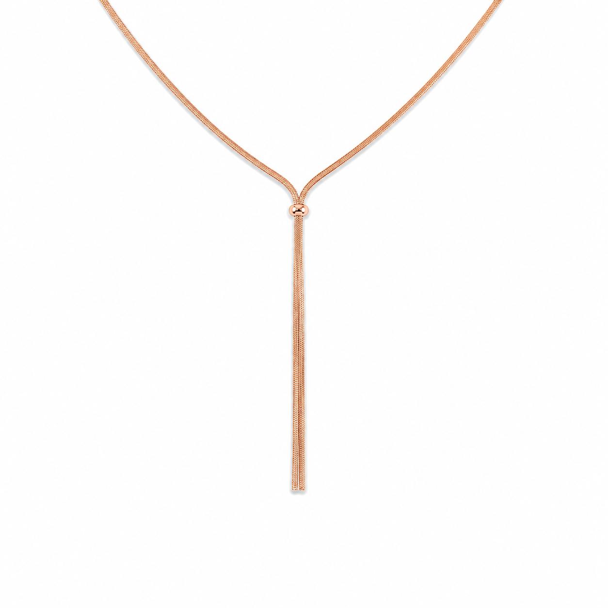 Long Rose Gold Necklace
