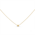 Single Bead Gold Necklace