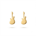 Mini Guitar Gold Earrings