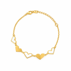 Gold & White Bracelet