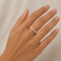 Pink Stacy Gold Ring (Adjustable size)