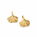 Ginkgo Gold Earrings