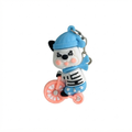 Blue French Panda Keychain