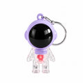 Purple Astronaut LED Keychain