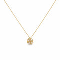 Heart Flower Gold Necklace