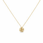 Heart Flower Gold Necklace
