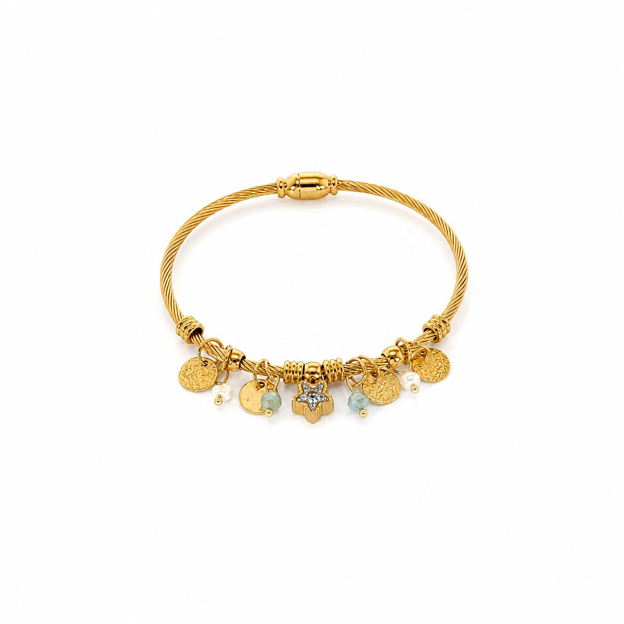 Star Gold Bangle Bracelet