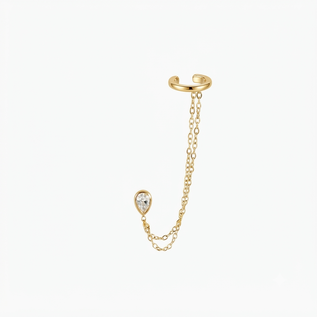 Dew Drop Layered Earcuffs (Pair)
