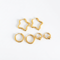 Star Combo Gold Earrings