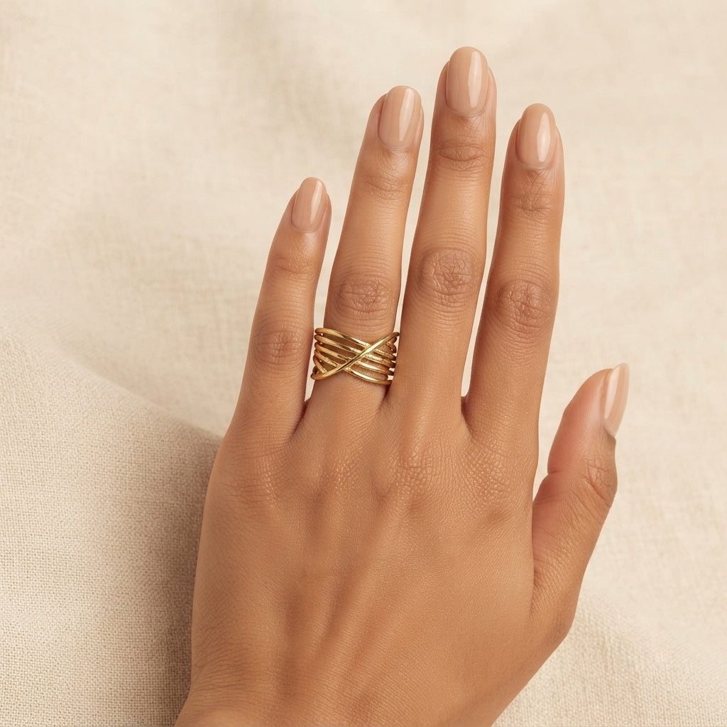 Crossover Ring (Adjustable Size)