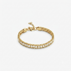 Lattice Tennis Gold Bracelet