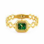 Emerald Wave Dial Watch