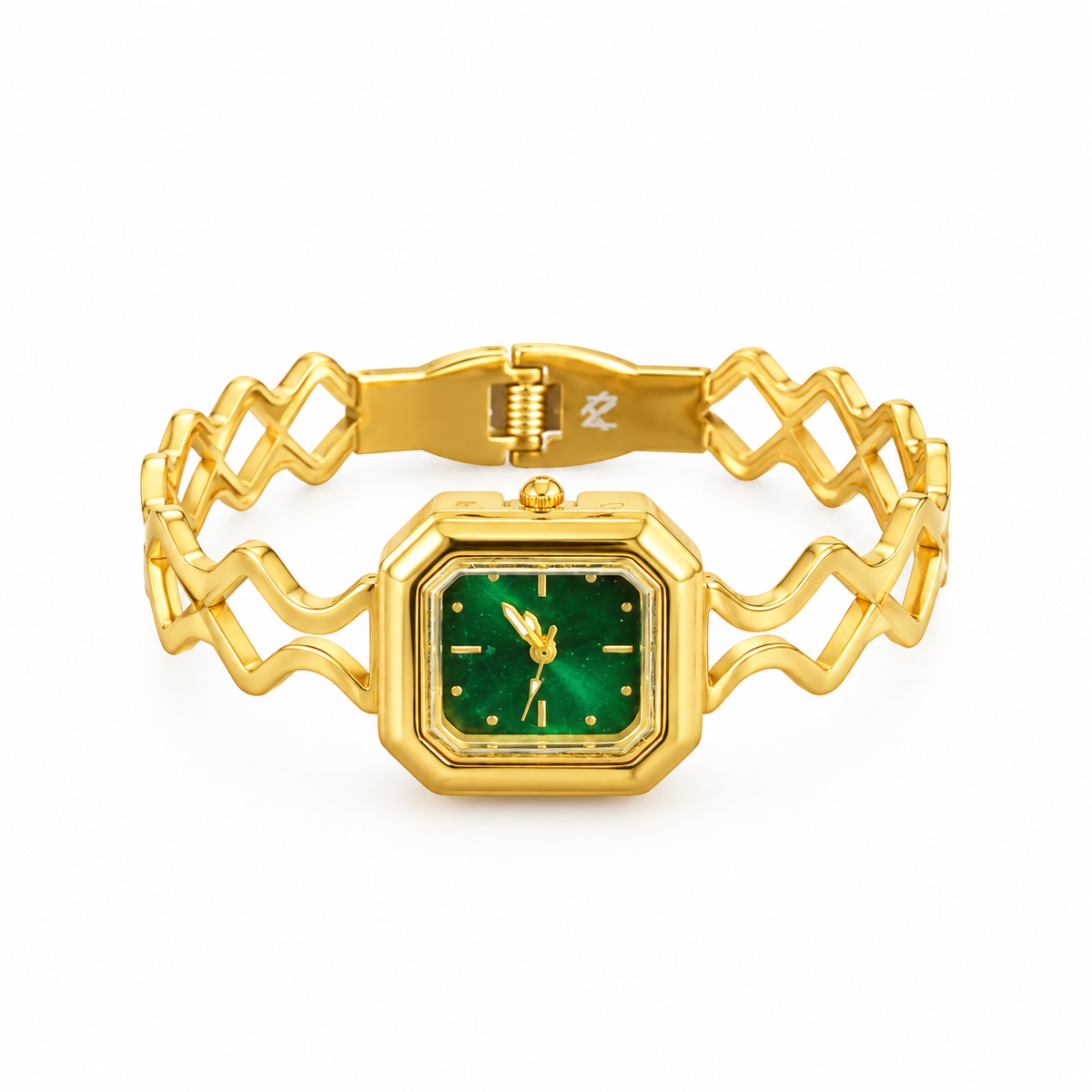 Emerald Wave Dial Watch