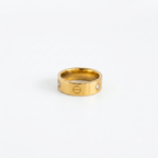 White Stone Gold Ring