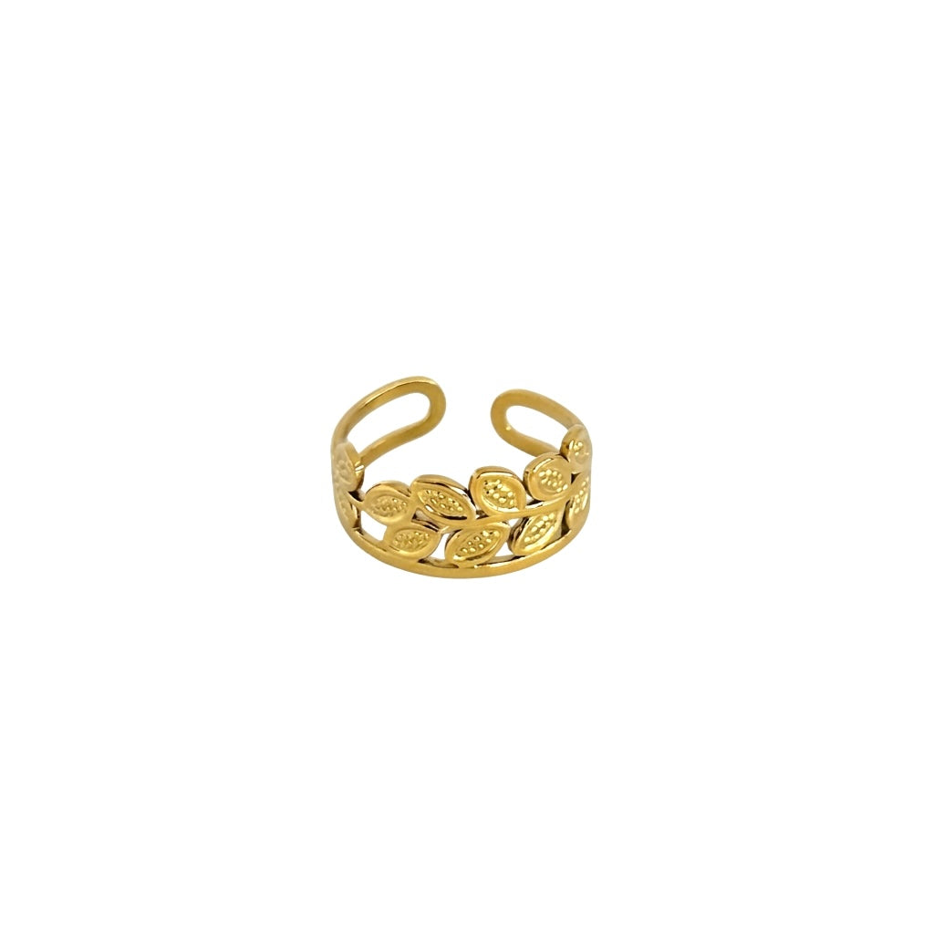 Leaf Layered Ring (Adjustable Size)