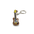 Brown Guitar Keychain