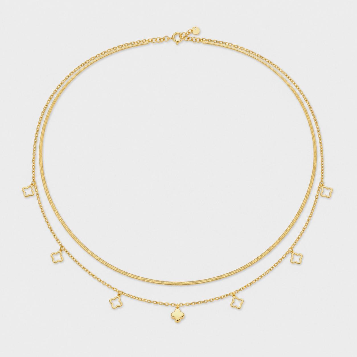 Clover Layered Gold Waist Chain