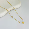 F Diamond Gold Necklace